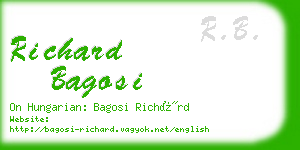 richard bagosi business card